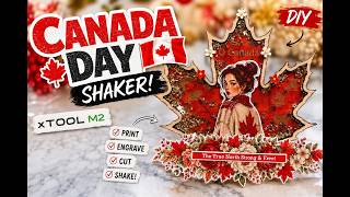 Cozy Canada Day celebration craft | Fun & easy holiday DIY w/ xToolM2 #canada #canadaday #diycrafts