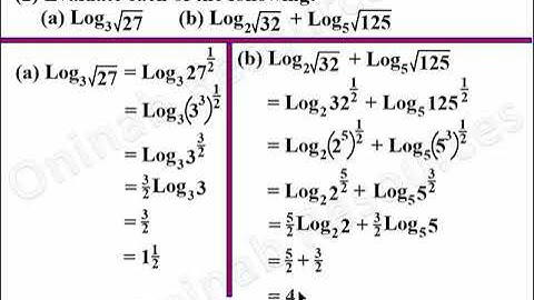 Laws of Logarithms: Applications-Part 2