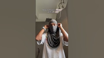 Easy way to make ski mask with your tee🥷🏼
