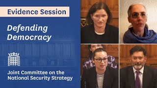 Defending Democracy - Joint Committee on the National Security Strategy