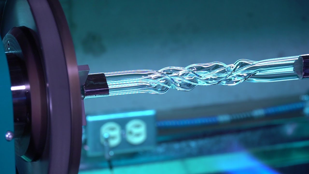 DEMO Twisting Glass Tubes SincTech Glass Lathe