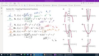 Section 8.2 - Graphing Polynomial Functions