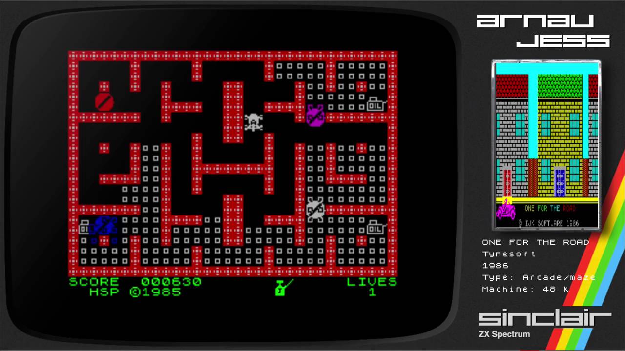 ONE FOR THE ROAD Zx Spectrum by Tynesoft - YouTube