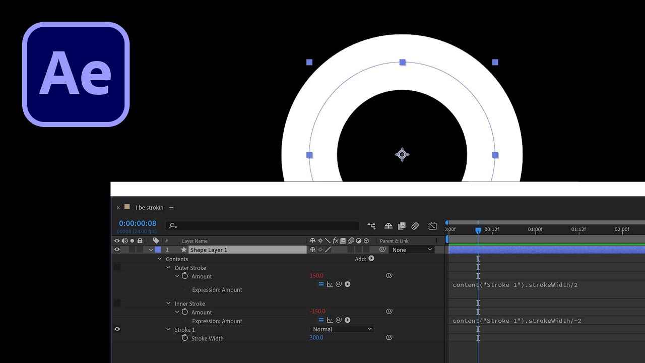 ude af drift Skadelig drøm How to Create Inner + Outer Strokes in Adobe After Effects - YouTube