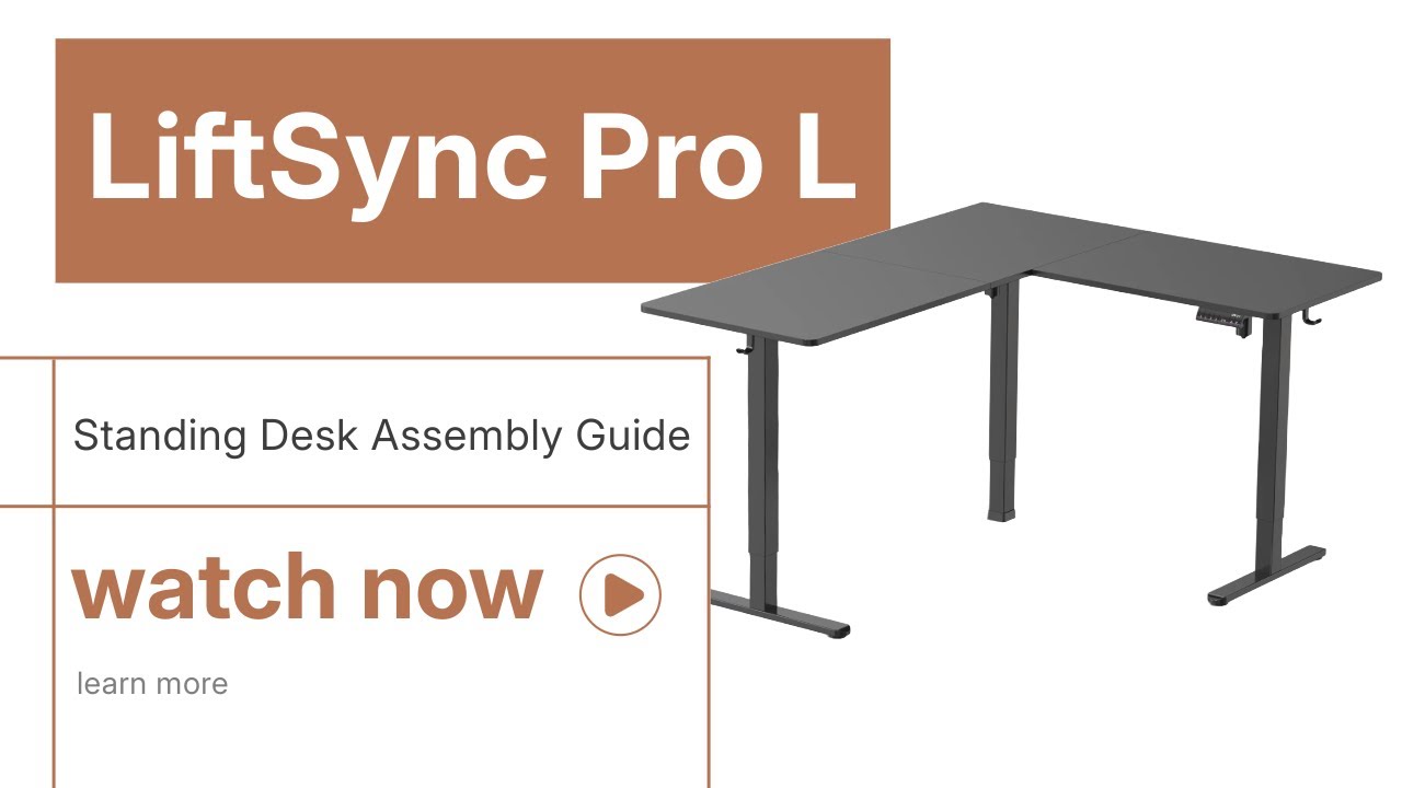 LiftSync Pro L Standing Desk Assembly Guide - YouTube