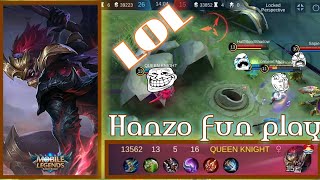 Hanzo the shadow ninja|QUEEN KNIGHT| HANZO GAME PLAY|MOONTON|MLBB screenshot 5