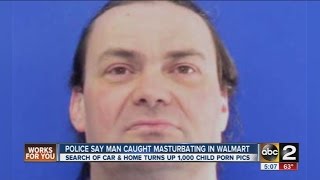 Man charged after being caught masturbating at Walmart