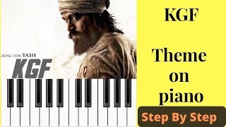 Kgf  - Piano Tune Tutorial | Monster Bgm