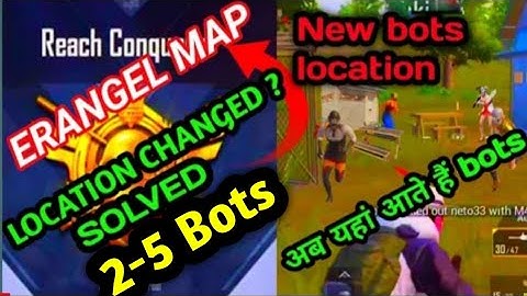New Bots Location Pubg Mobile | Erangle Bot Location