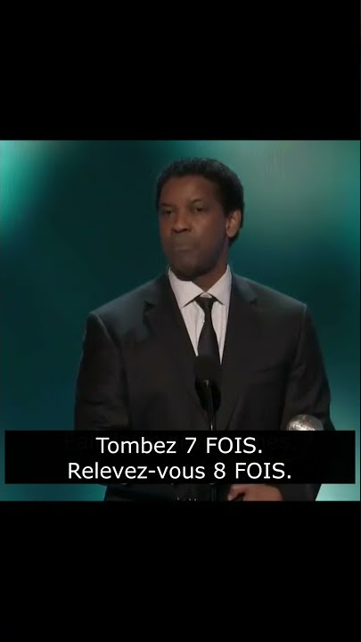 Tomber 7 fois, Se relever 8 fois | DENZEL WASHINGTON • Discours de motivation #shortsvideo