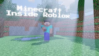 Playing Minecraft inside roblox? (Minecraft 1.0)