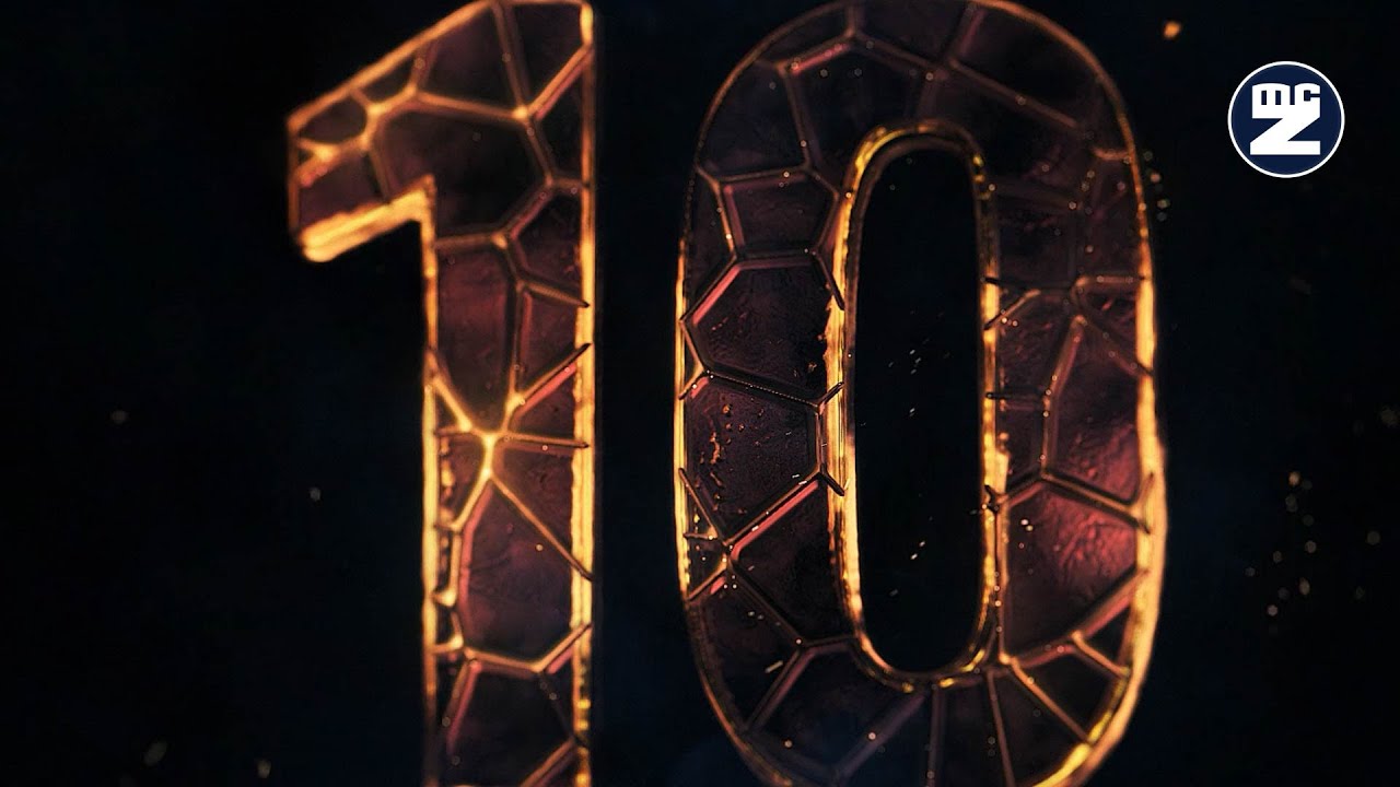 Countdown from 10 to GO! | Shiny Flame Particles | Stunning Intro ...