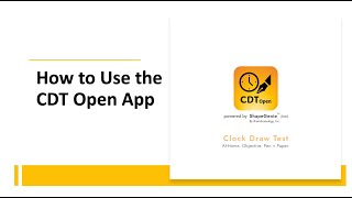How to Use the CDT Open App screenshot 5