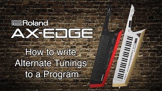 Roland AX-Edge - How to write Key Transposition to Programs