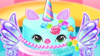 Unicorn Frost Cakes - Rainbow Cake Bakery Games screenshot 4