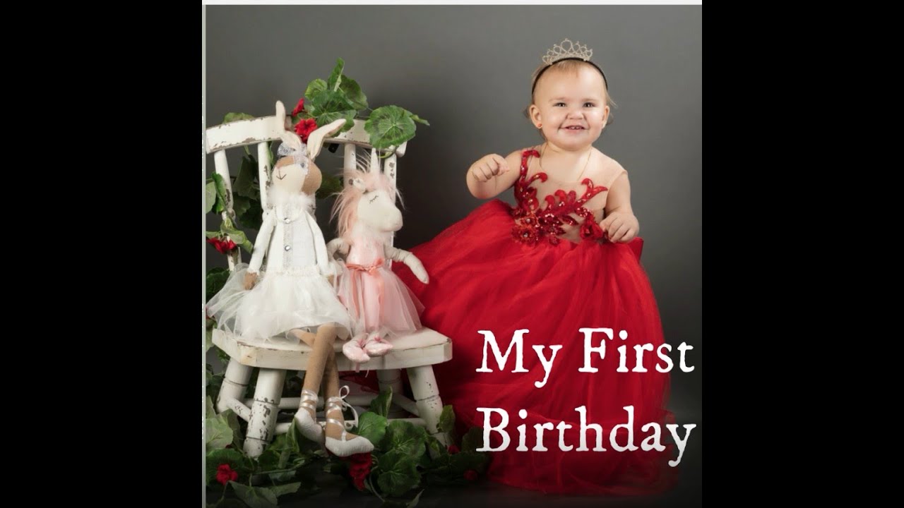 My First Birthday Photo Album YouTube My First Birthday Photo Album YouTube