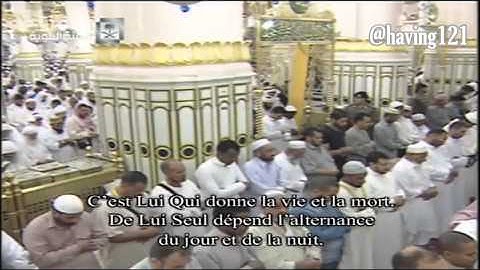 تراويح ليلة 17 رمضان 1436هـ  للشيخ علي الحذيفي ماتيسر لسورة المؤمنون والنور (1-20)