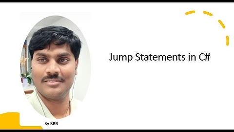 Jump Statements in c#