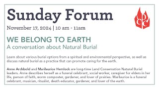 Sunday Forum November 17, 2024