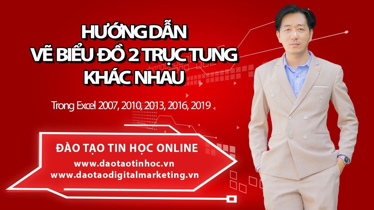 Hướng Dẫn Vẽ Biểu Đồ 2 Trục Tung Khác Nhau (Excel 2007, 2010, 2013, 2016, 2019) - Daotaotinhoc.vn