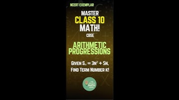 CBSE - CLASS 10 #arithmeticprogressionclass10th #englishmedium #ncertexemplarsolutions