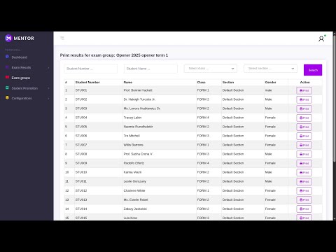 Automating School Exam