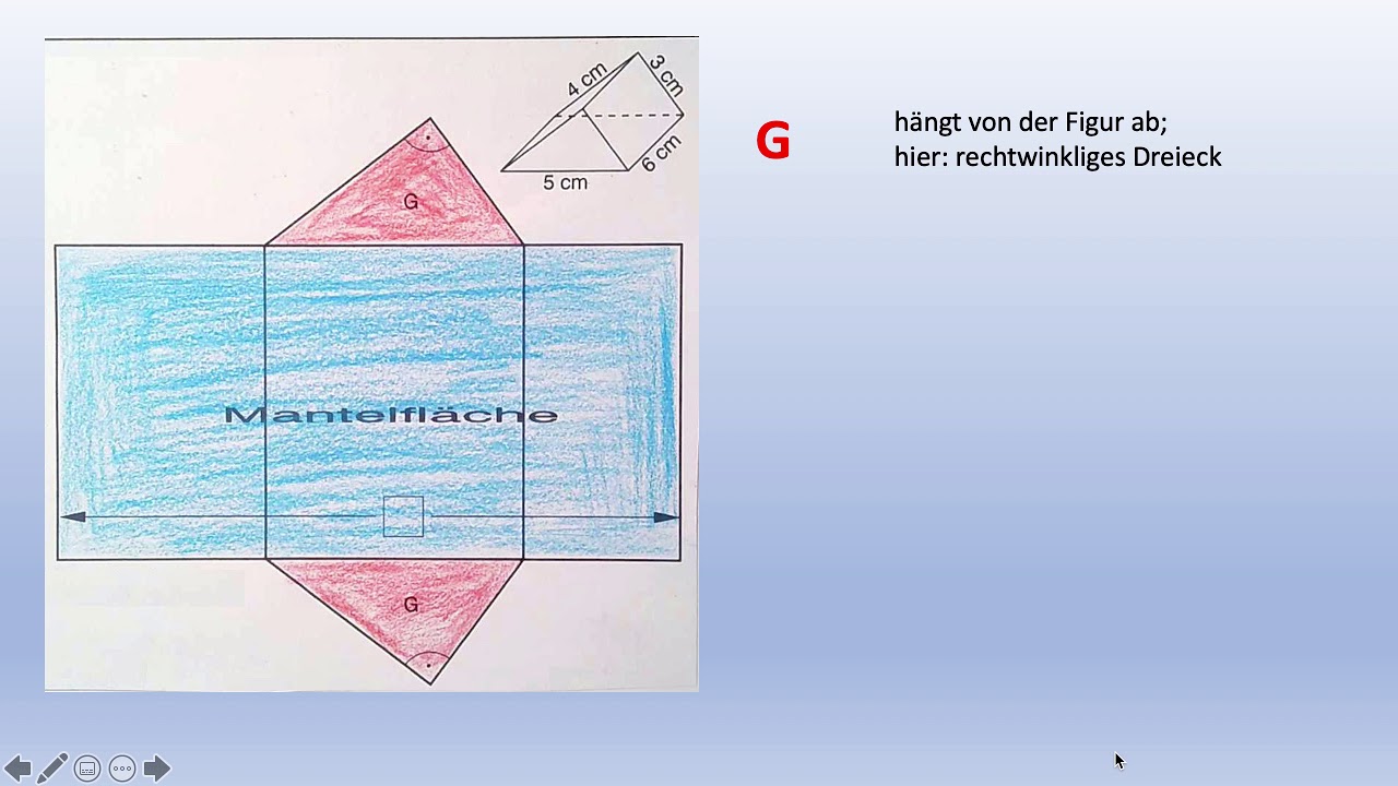 Berechnung Der Grundfläche Eines Prismas Formeln: Berechnung der Oberfläche eines Prismas - YouTube