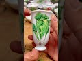 Hand-painted enamel cabbage teacup 🥬 Exquisitely handcrafted by artisans #ceramicart #handcraftlover