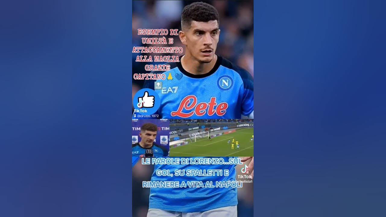 #calcio #napoli #capitano #dilorenzo #gr - YouTube