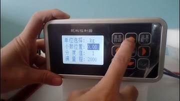 JY500A11 batching scale controller sets the scale body specification parameters
