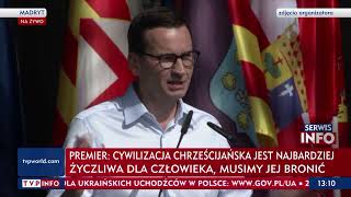Premier Morawiecki Na Wiecu Polityczno-Kulturalnym Konserwatystów W Madrycie Viva22