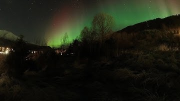 Starlapse Insta360 X3 360 video Aurora borealis