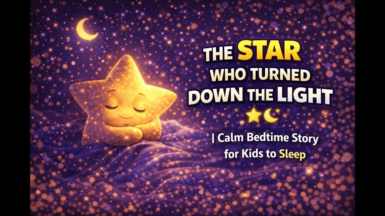 The Star Who Turned Down the Light ⭐🌙 | Calm Bedtime Story for Kids to Sleep
