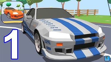 Polygon Drift: Traffic Racing - Gameplay Walkthrough Part 1 Levels 1-5 (iOS,Android Gameplay)