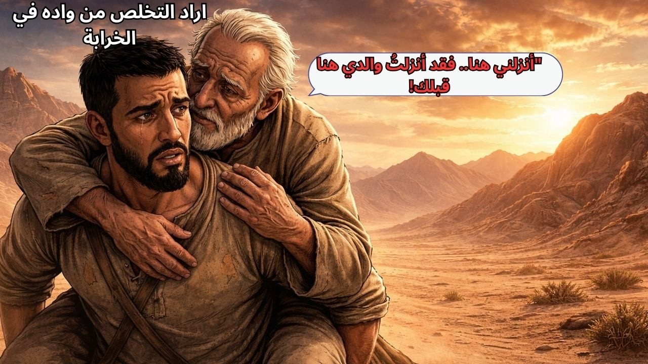 قصة الابن الذي حمل اباه على ظهره ليتخلص منه، فكشف له الأب حقيقة مرعبة!