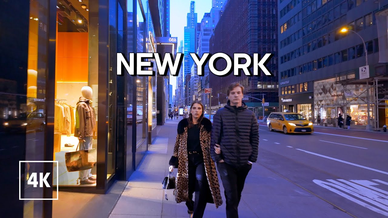 New York, Amerika Serikat | Jelajah Kota Malam 4K | 1 Apr 2025