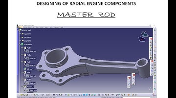 Designing of Radial engine components| Master rod | Part 3