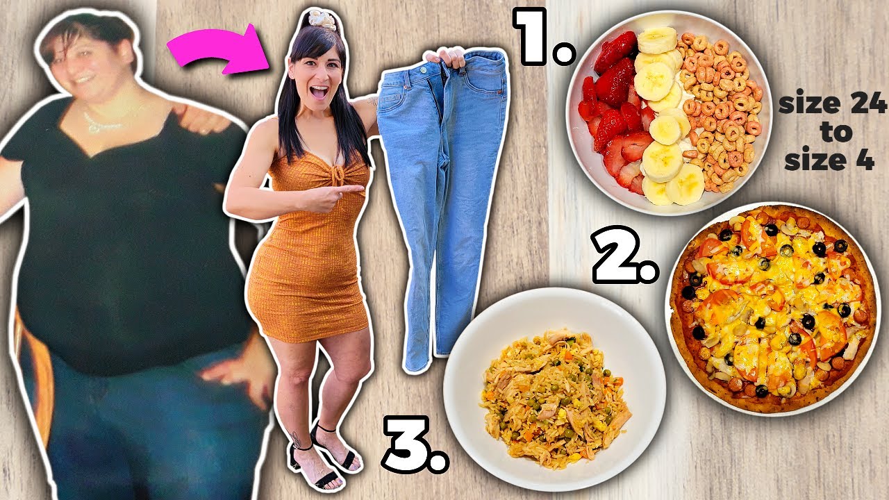 I ate these 3 EXACT 10 Minute Meals Everyday to go from a Size 24 to a Size 4