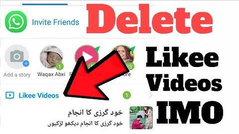Delete Likee Videos from IMO | Disable Likee Videos on imo app