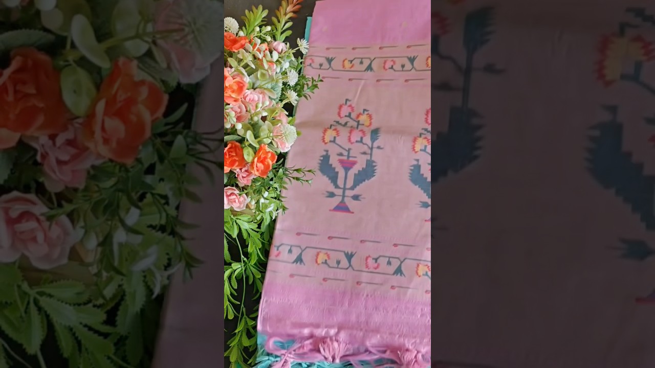 Soft Tussar Silk Pastel Paithani Saree