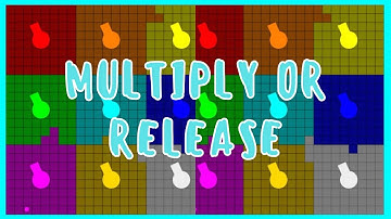 Multiply or Release 9 colors #3 - Marble battle in Algodoo