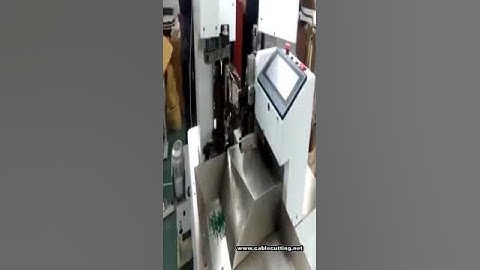 Full Automatic short wires double heads terminal crimping machine   www cablecutting net