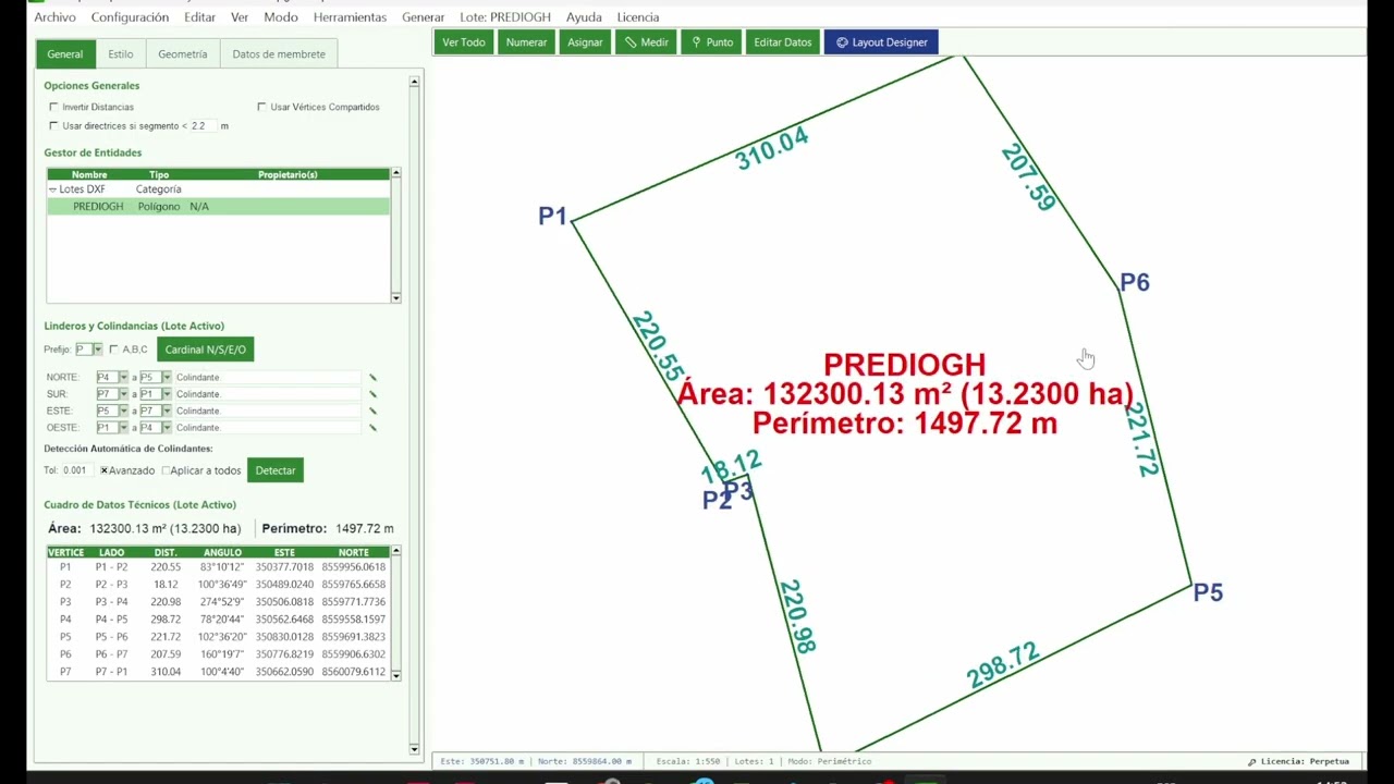 Terraplaniq: De Google Earth (KMZ/KML) a plano y memoria descriptiva + PSAD56 UTM / WGS84 UTM