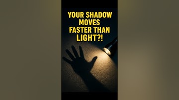 Your Shadow Moves Faster Than Light?!! #facts #asmr #shorts