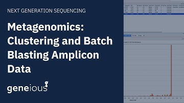 Metagenomics: Cluster and Batch BLAST Amplicon Data in Geneious Prime