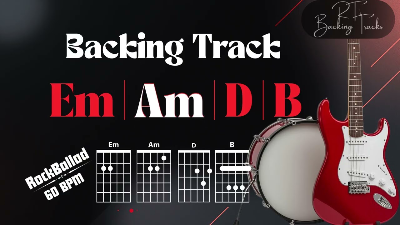 Rock Ballad BACKING TRACK Em Minor