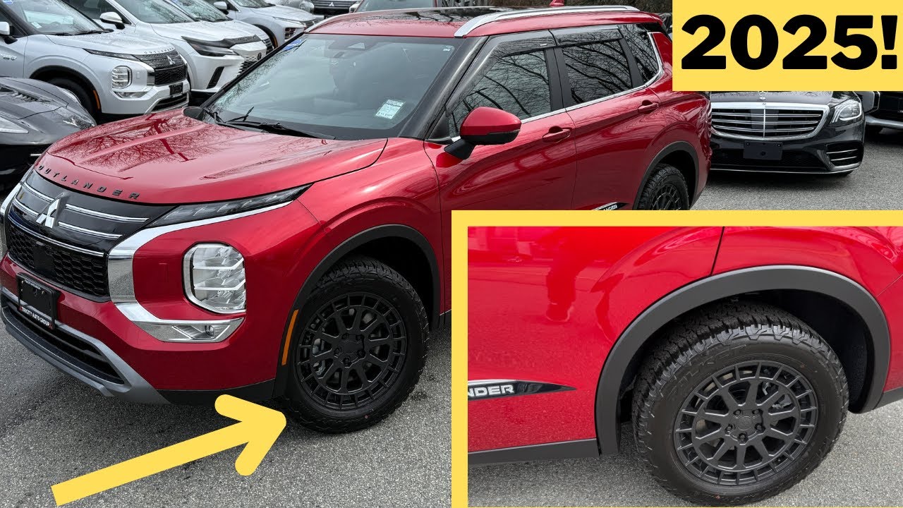 Mitsubishi Outlander 2025 - upgarded aftermarket wheels on LE trim ...