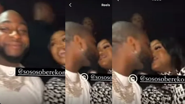 Davido and Chioma kiss and romance at a Club in London