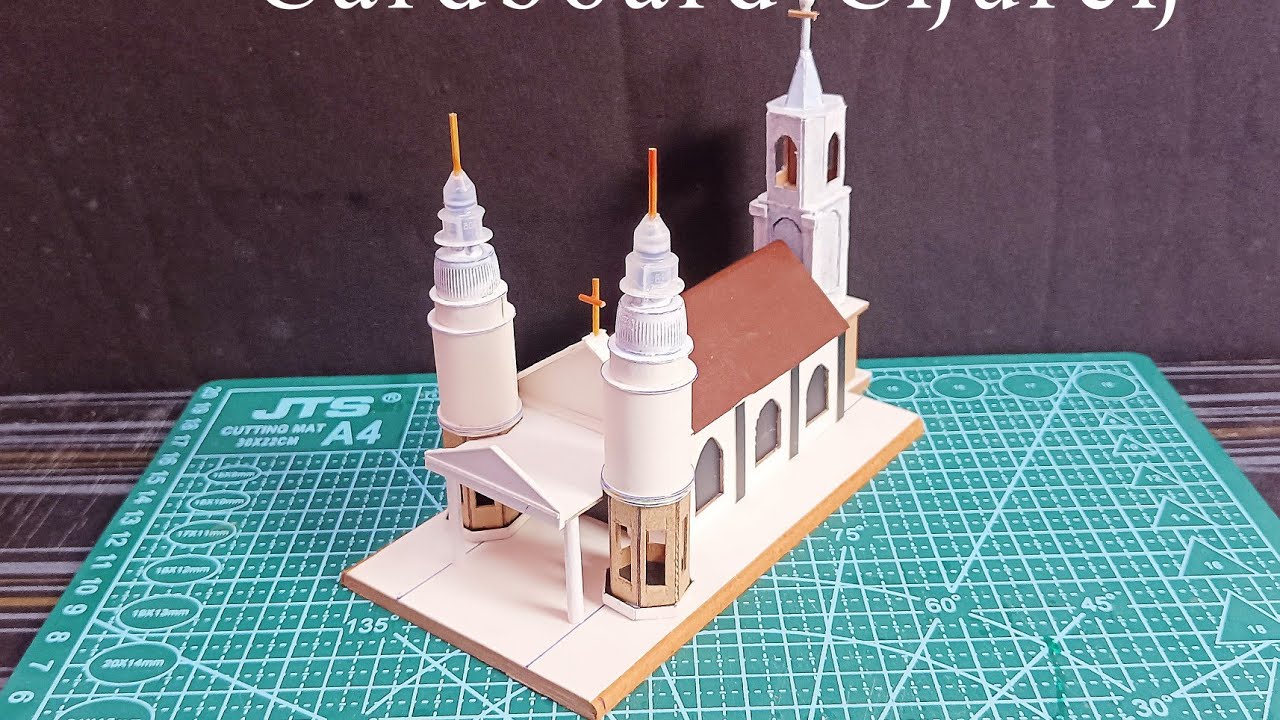 How To Make A Church With Cardboard|Make A Cardboard Church