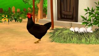 Hickety pickety my black hen - 3D Animaton Nursery rhymes for children with lyrics